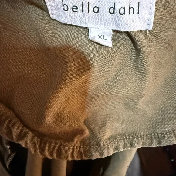 EUC Bella Dahl Green Bomber Jacket with Ribbed Cuffs - Picture 4 of 4